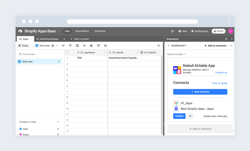 airtable nobull sync extension